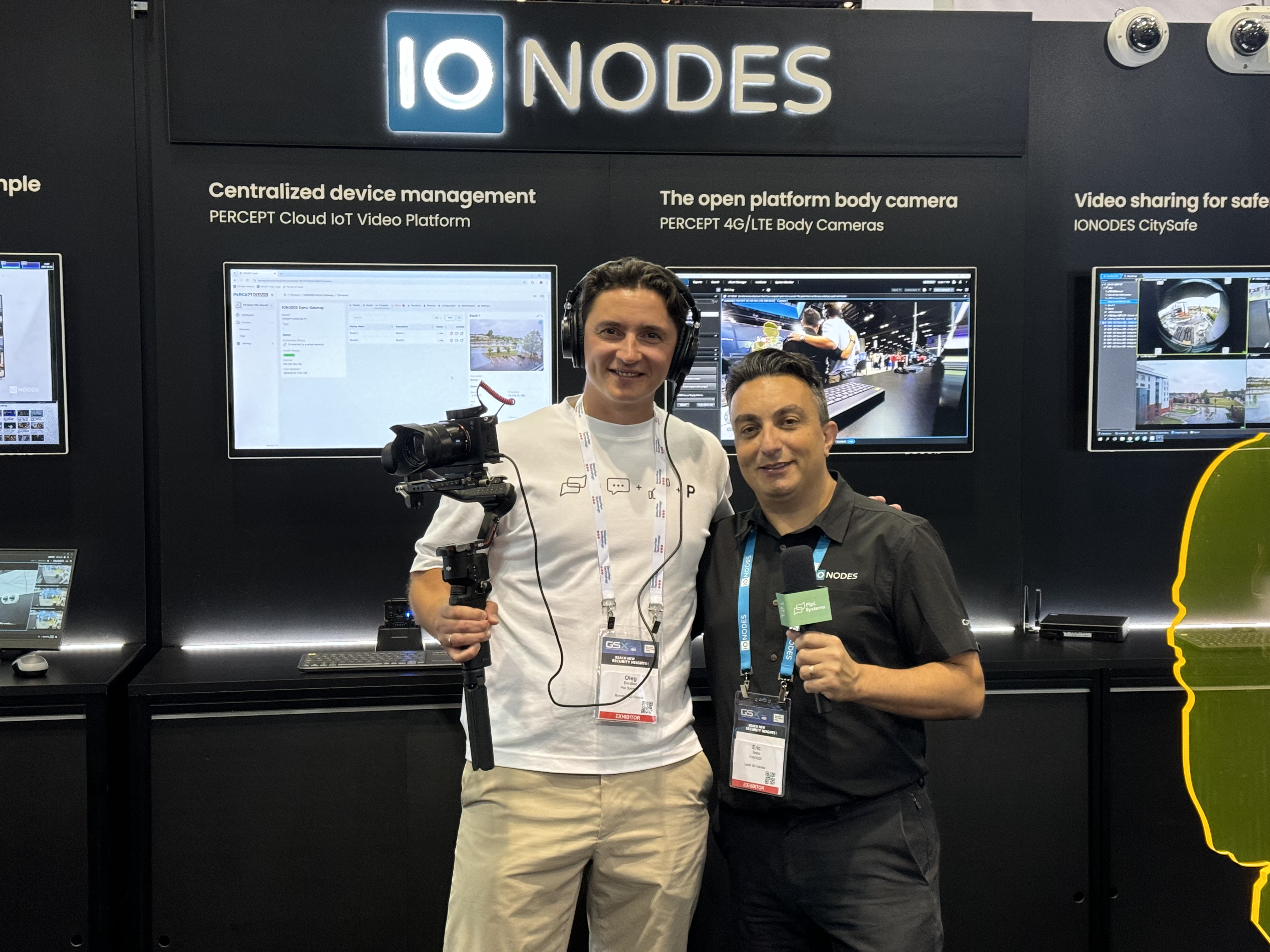Oleg Bordiian at IONODES booth