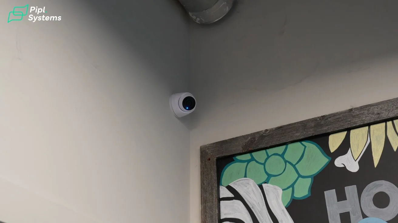 Another camera installed covering grooming area
