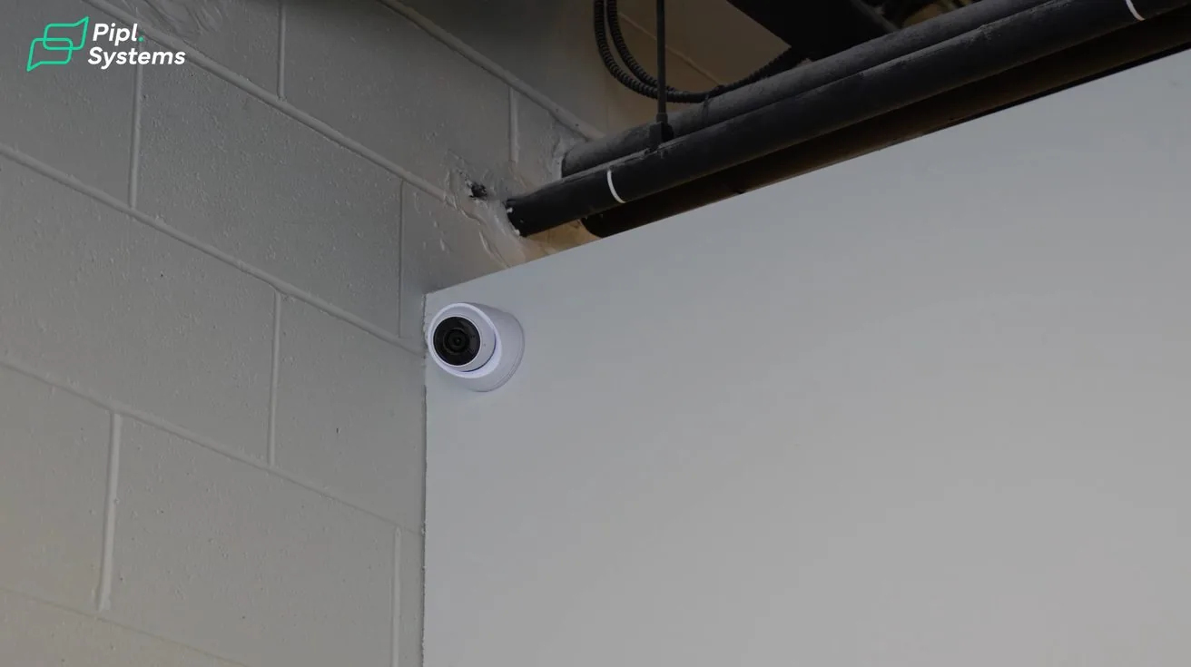 UniFi G4 camera installed on wall