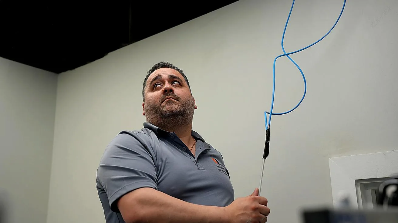 Running ethernet cable along wall