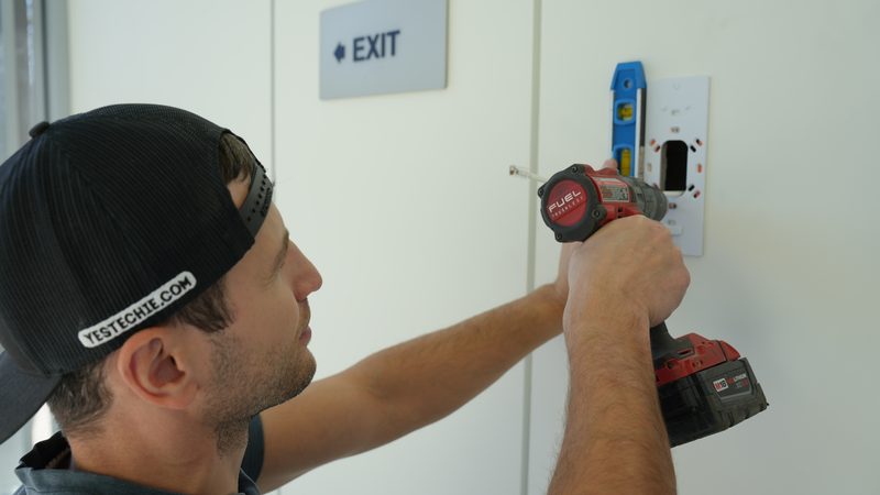 Access control panel installation