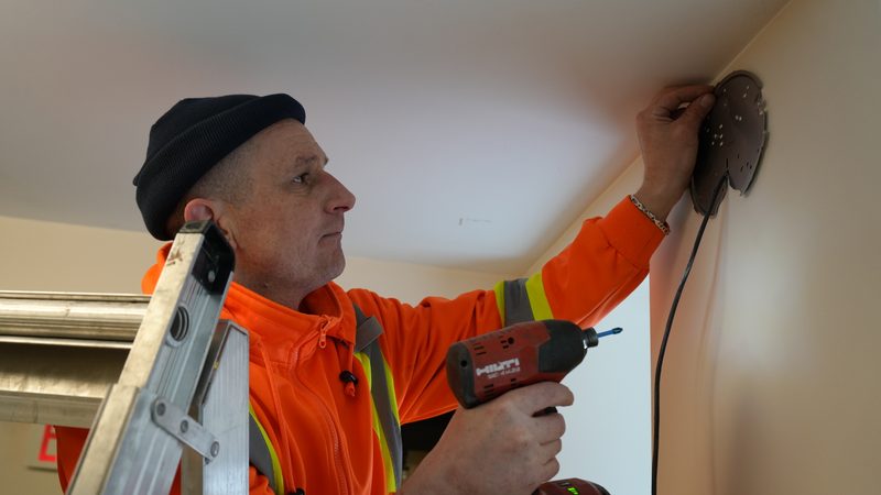 Wall mount camera installation