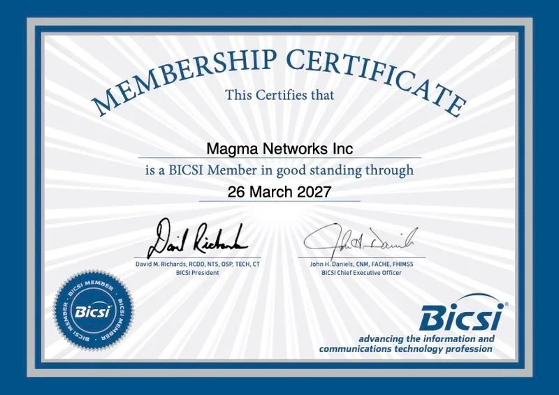 BICSI Membership Certification