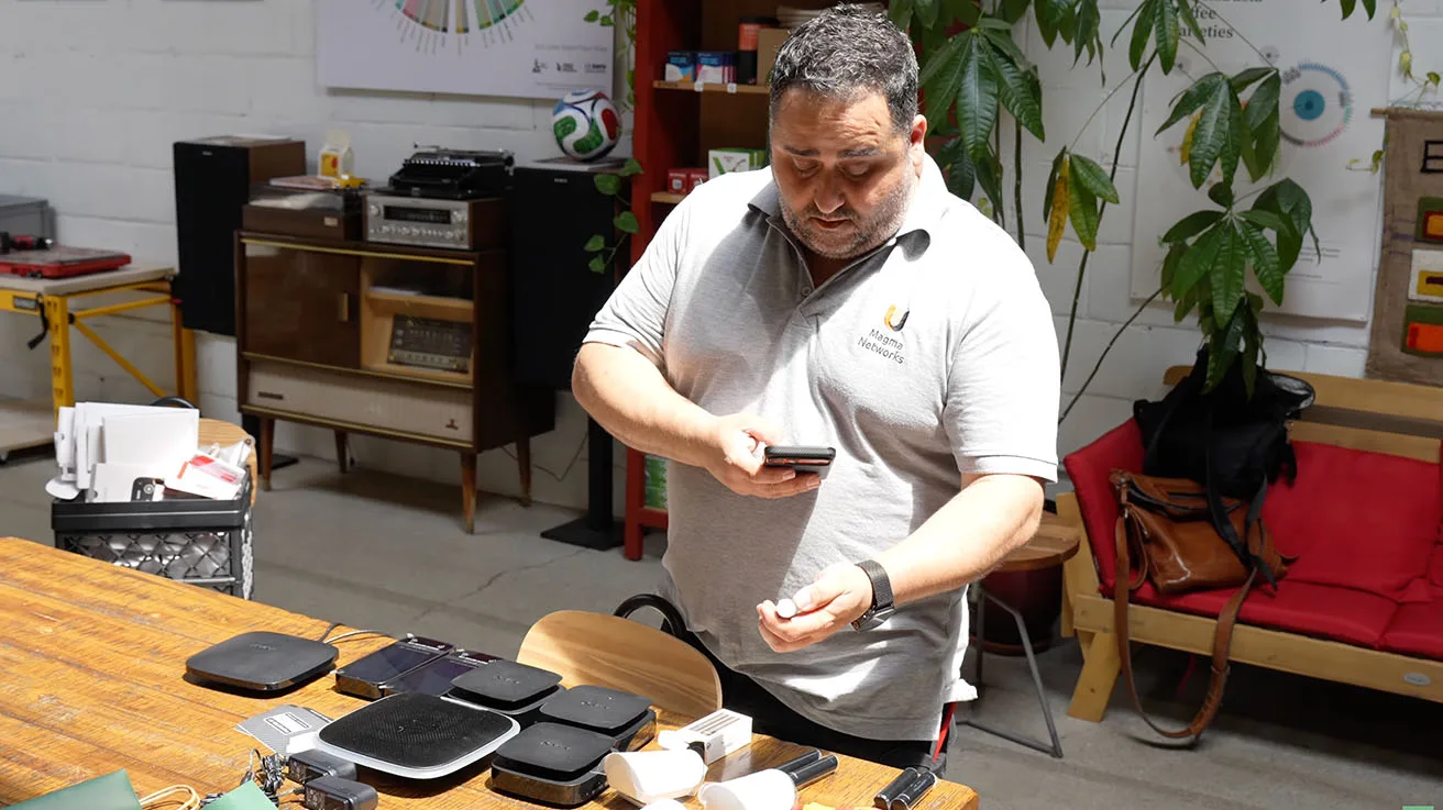 Complete suite of Ajax wireless security devices for commercial coffee roastery installation