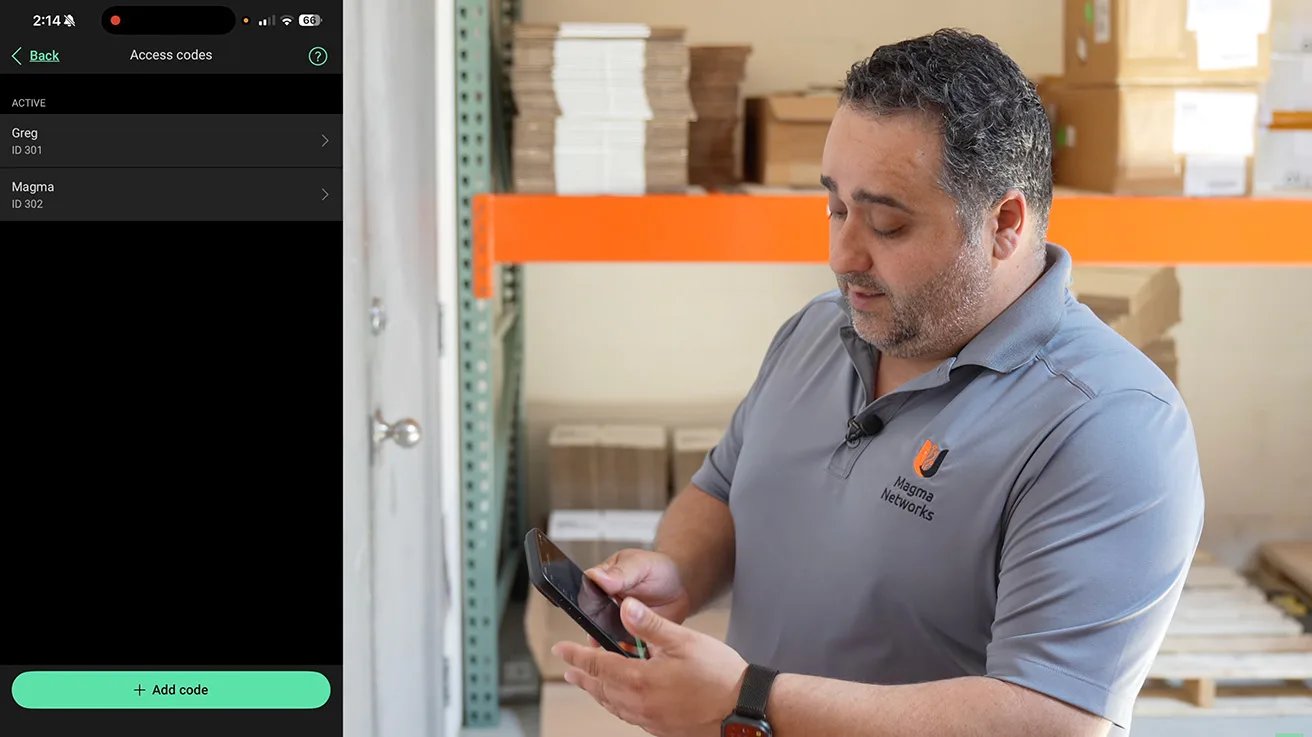 Testing system arming and disarming notifications on Ajax smartphone interface