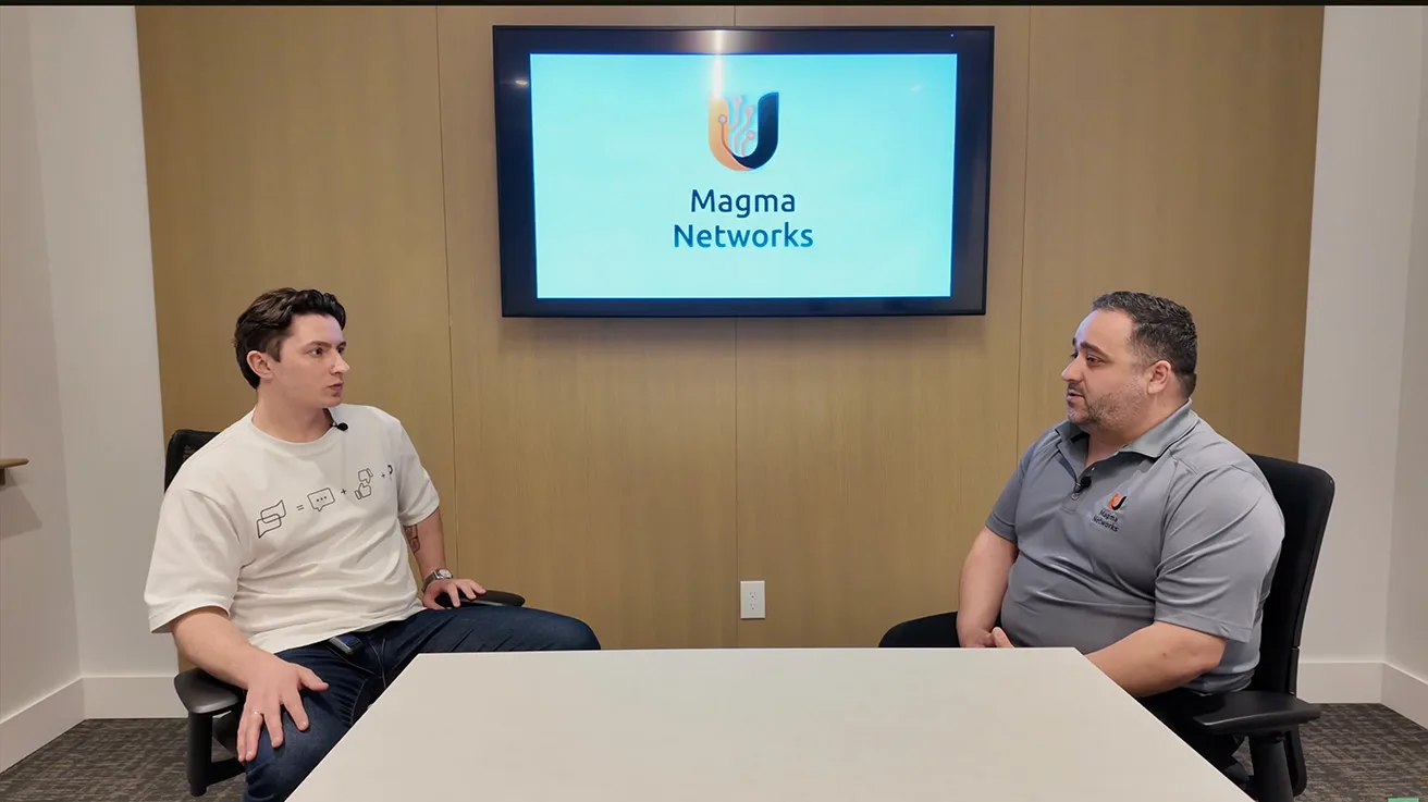 Video interview segment discussing UniFi Protect integration capabilities with industry experts