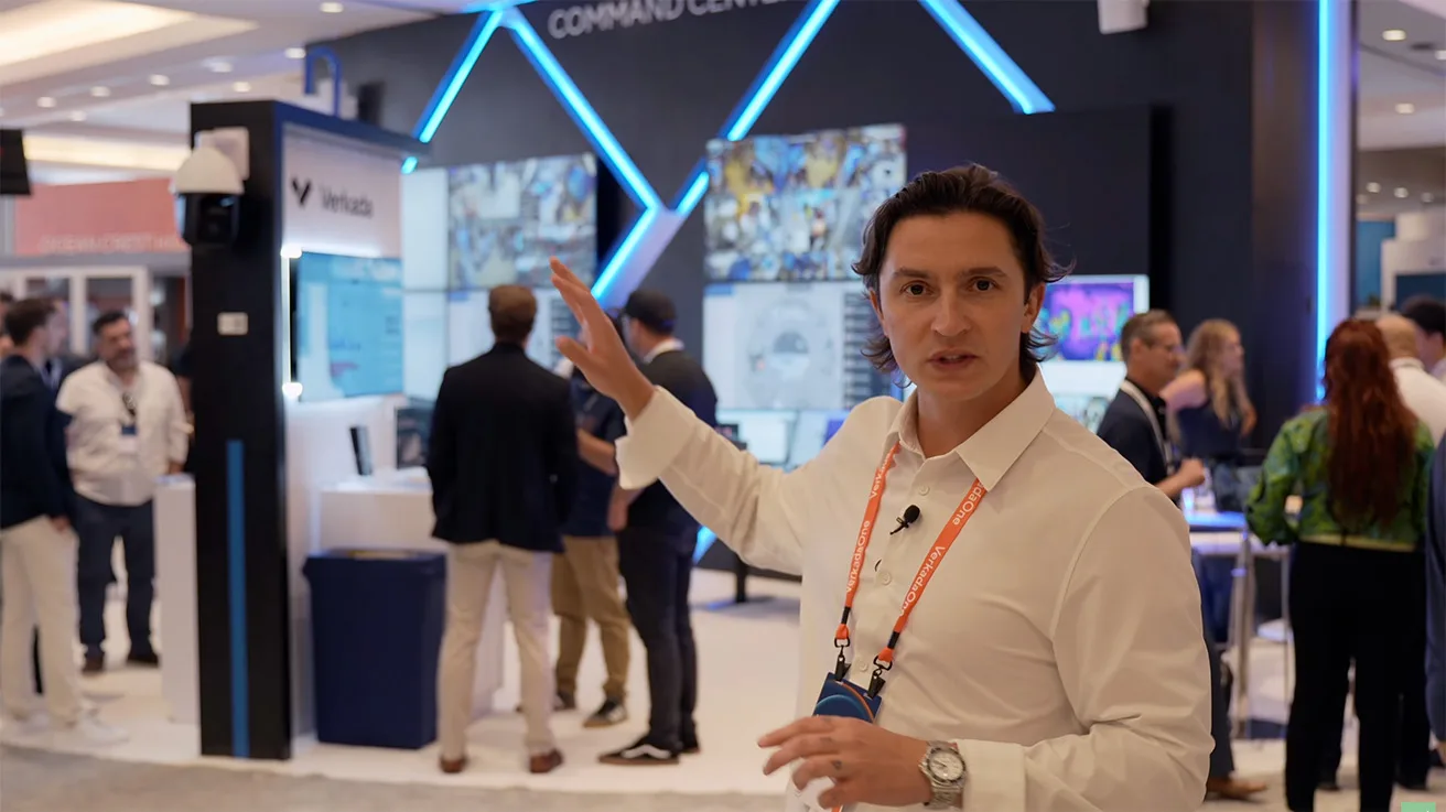 Live demonstration of the Verkada Command platform and physical AI solutions at the VerkadaOne 2026 event.