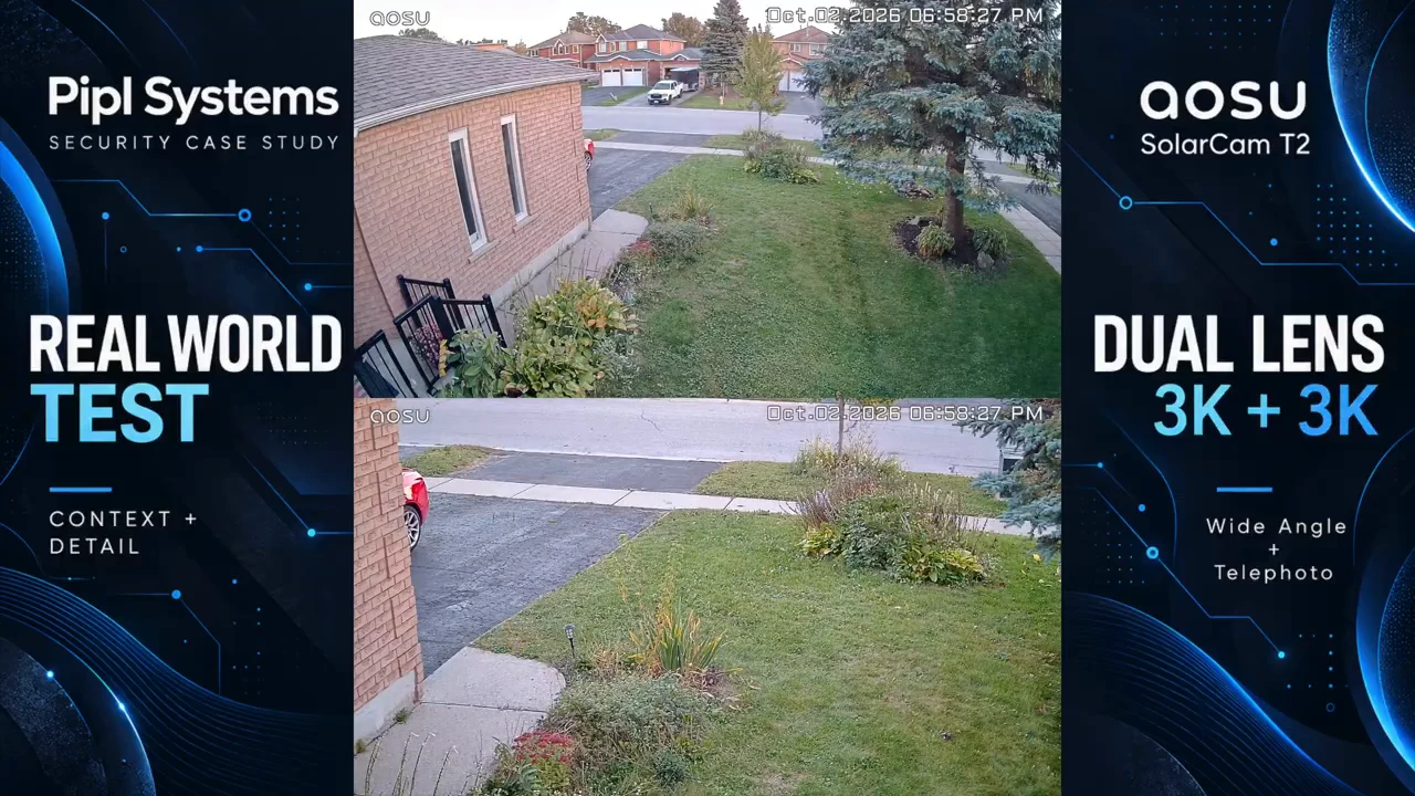 Opening view of the yard in the T2 event-recording example