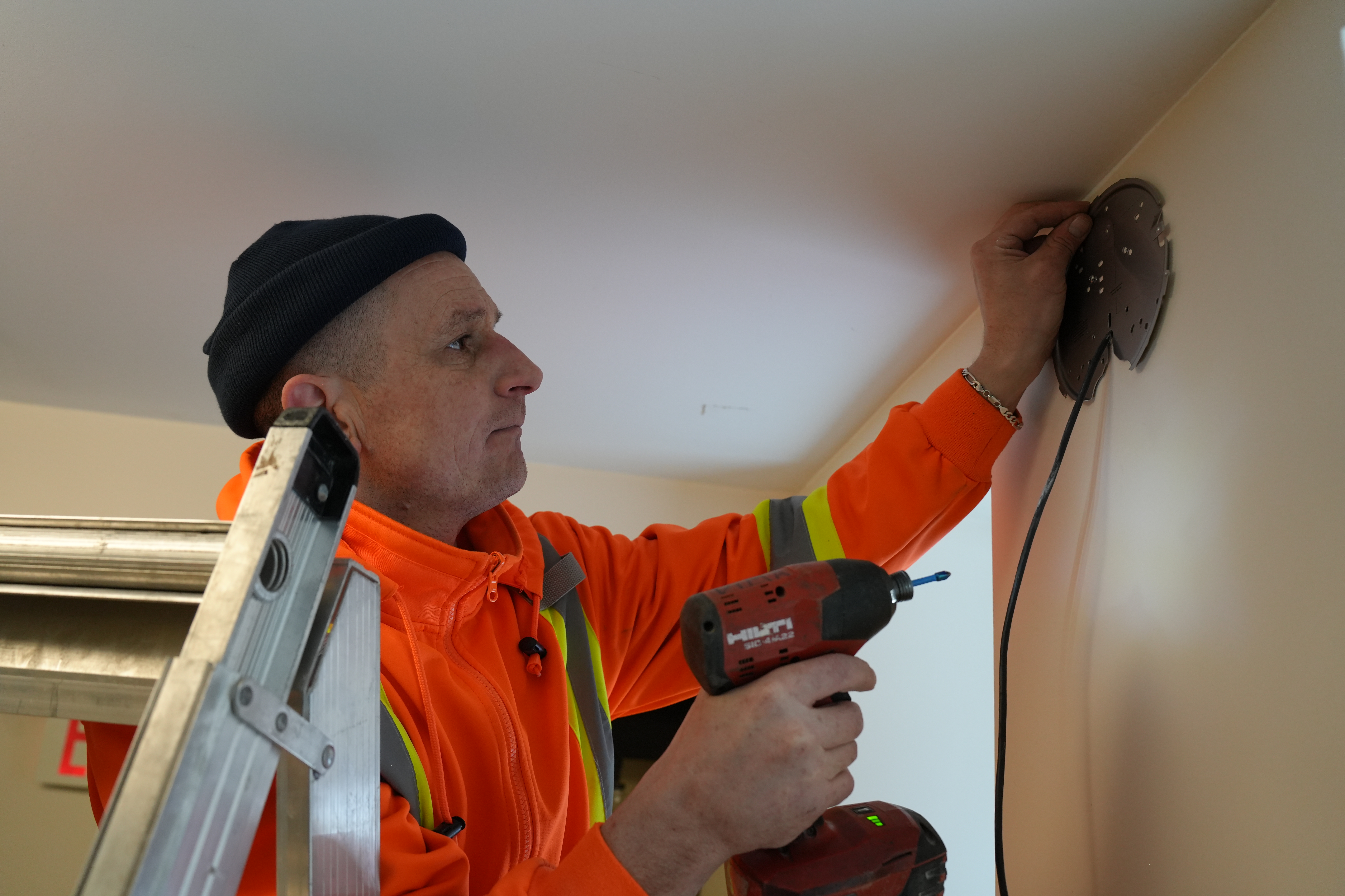 Security camera mounting