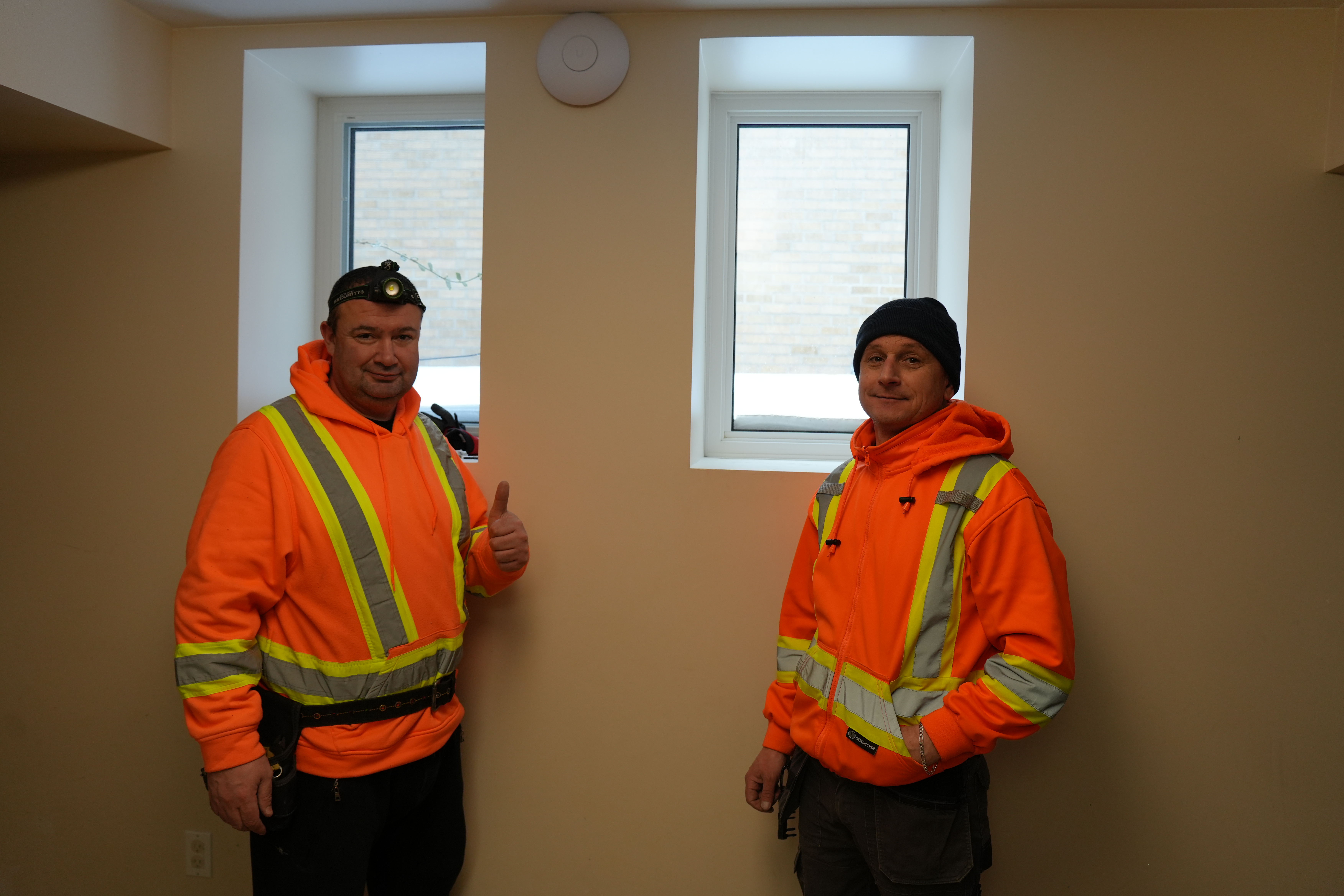 Installation team on site