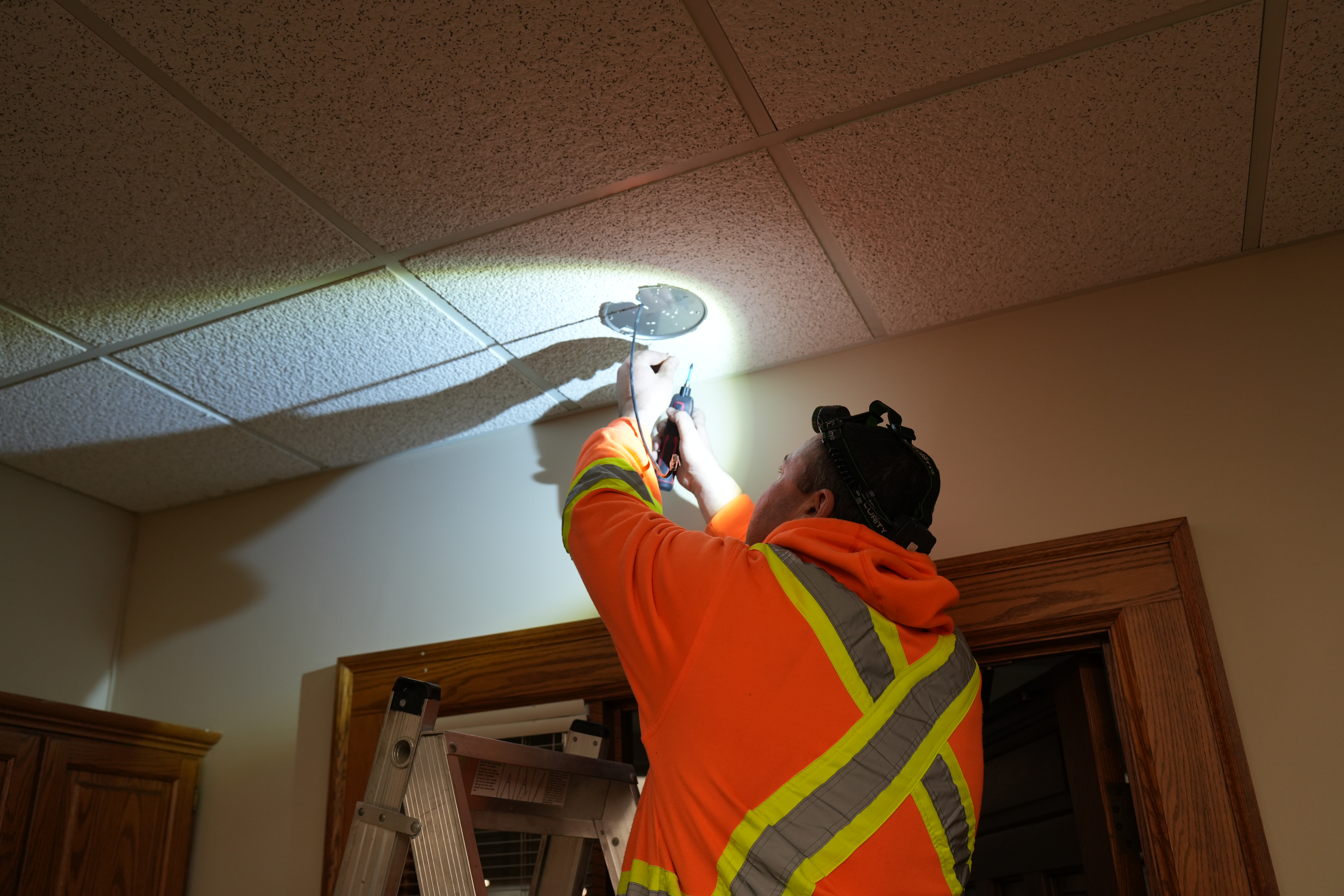 Ceiling device installation