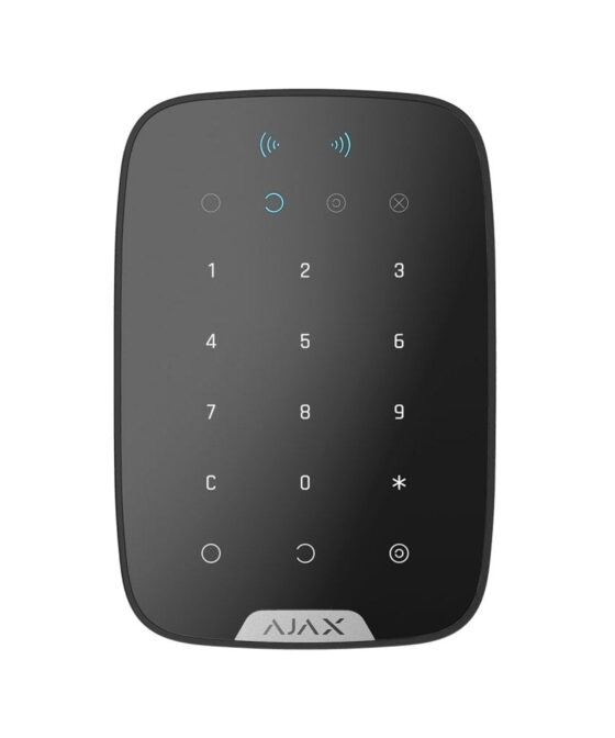 Ajax KeyPad Plus Black Wireless touch keypad supporting encrypted contactless cards and key fobs - Image 2