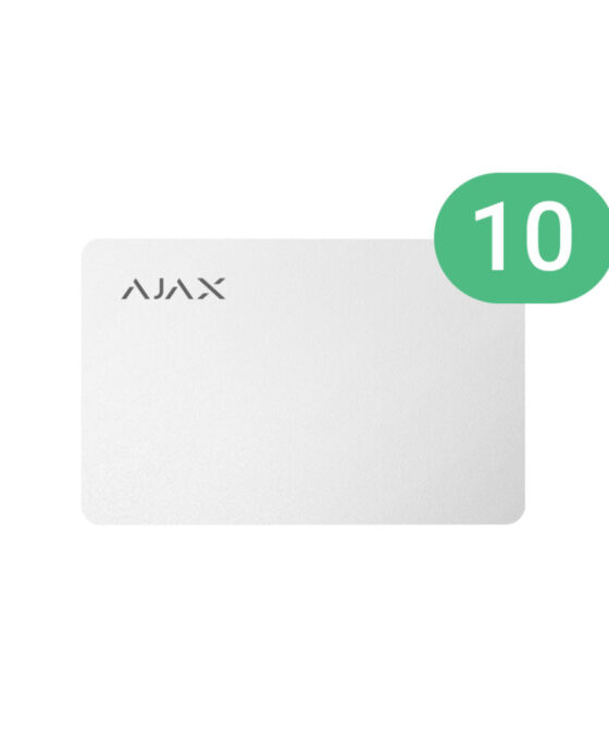 Ajax Pass White 10 devices Encrypted contactless card for keypad