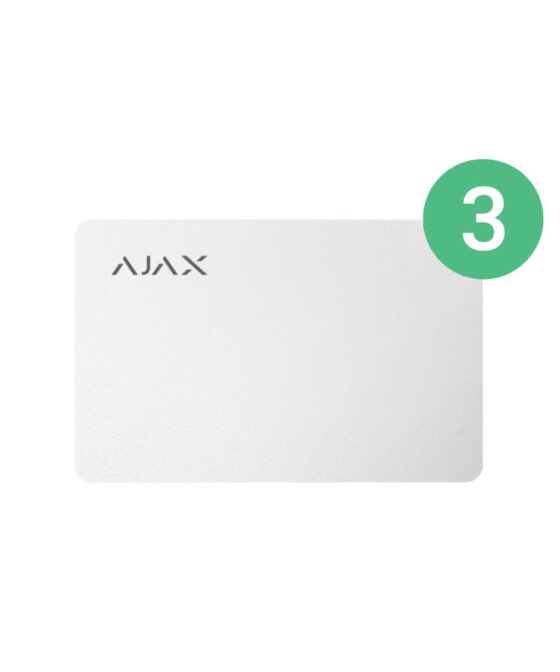 Ajax Pass White 3 devices Encrypted contactless card for keypad