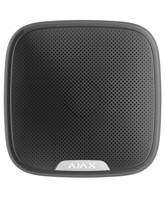 Ajax StreetSiren Black Wireless Outdoor Siren with Strobe Light & 85−113 dB Sound Alarm - Image 2