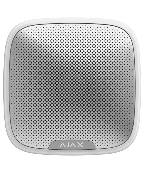 Ajax StreetSiren White Wireless Outdoor Siren with Strobe Light & 85−113 dB Sound Alarm - Image 2