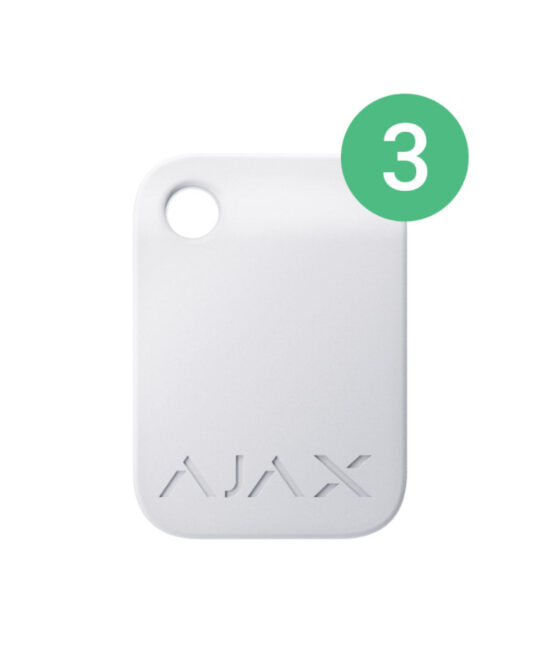 Ajax Tag White 3 devices Encrypted contactless card for keypad