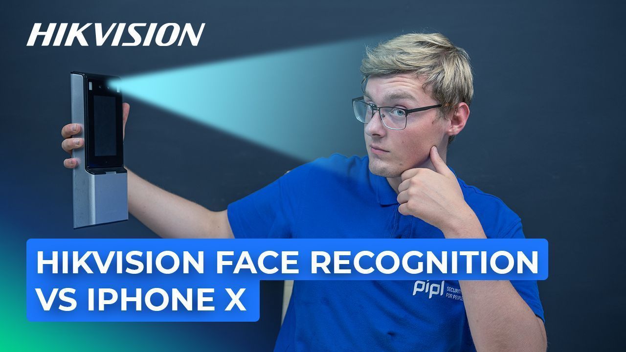 Hikvision Face Recognition Terminal Compared to iPhone X [DS-K1T606M]