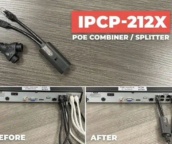 IPCamPower POE Combiner Splitter Adapter, Run 2 IP Cameras on 1 Cable IPCP-212X - Image 4