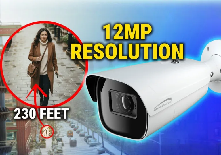 Speco O12B1M 12MP Security Camera Review | Smart Analytics, Night Vision, Outdoor IP Bullet Demo